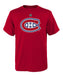 Montreal Canadiens NHL Outerstuff Youth Red Primary Logo T-Shirt