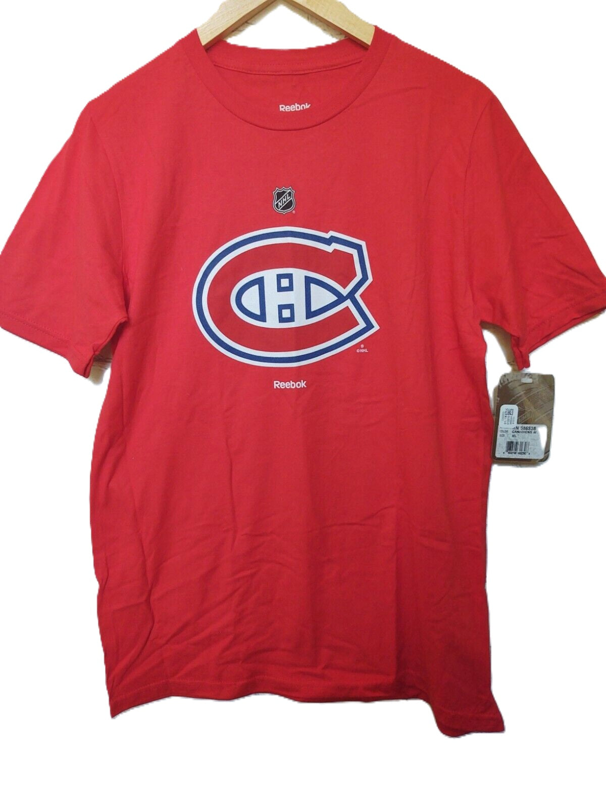 T-shirt Reebok rouge avec logo de base pour jeunes des Canadiens de Montréal de la LNH