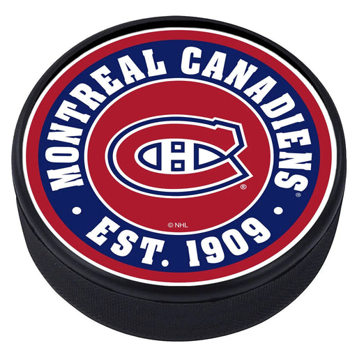Montreal Canadiens NHL Team Established Hockey Puck