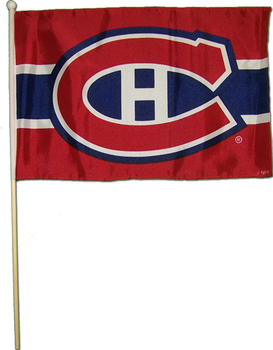 Montreal Canadiens NHL TSV 12"x18" Team Logo Stick Flag