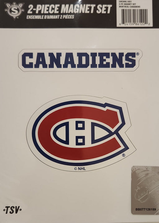 Montreal Canadiens NHL TSV 2 Piece Set Team Magnet