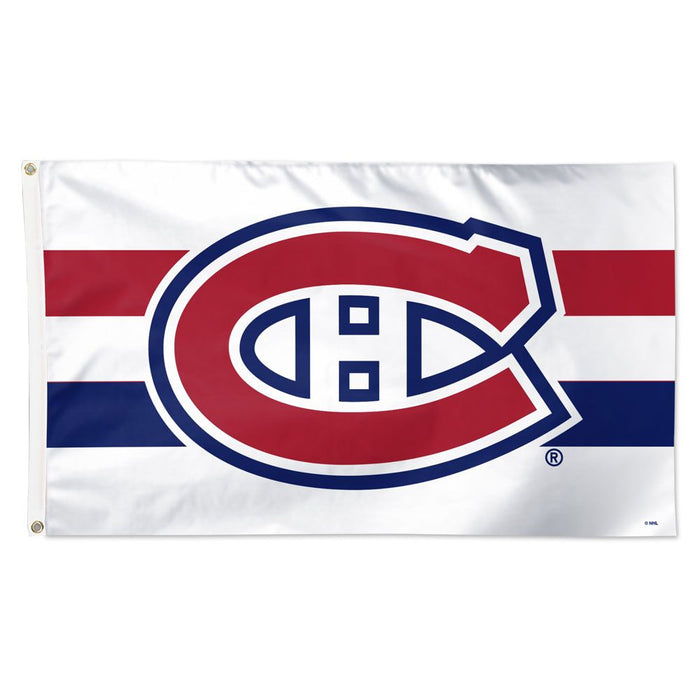 Montreal Canadiens NHL WinCraft 3'x5' Deluxe Stripe Flag
