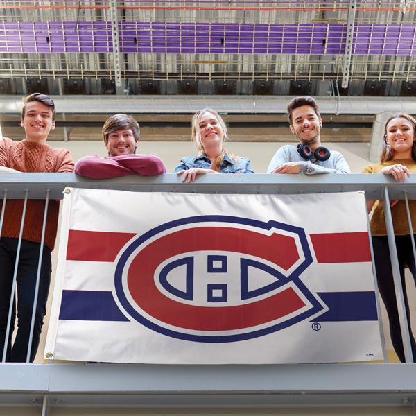 Montreal Canadiens NHL WinCraft 3'x5' Deluxe Stripe Flag