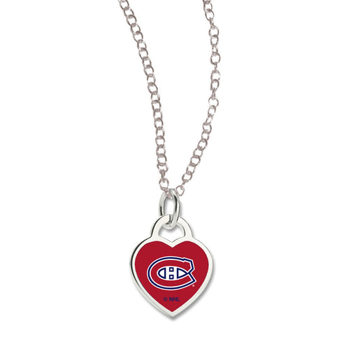 Montreal Canadiens NHL WinCraft Heart Pendant Necklace