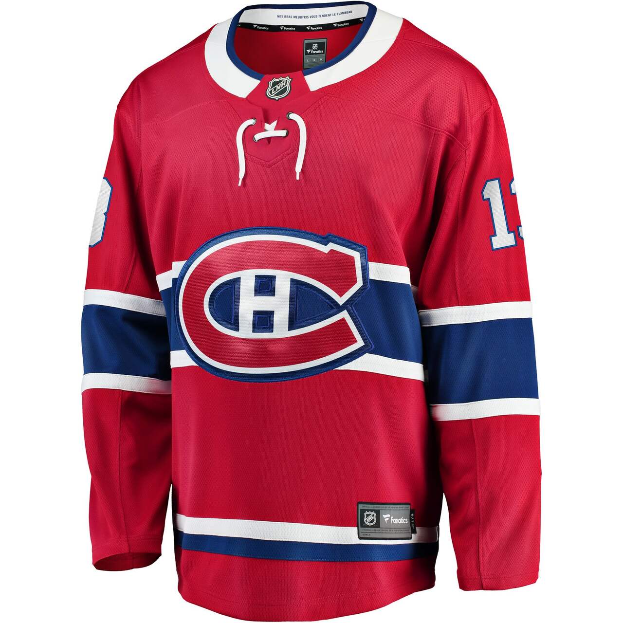 Cole Caufield Montreal Canadiens NHL Fanatics Branded Men's Red 13 Breakaway Jersey