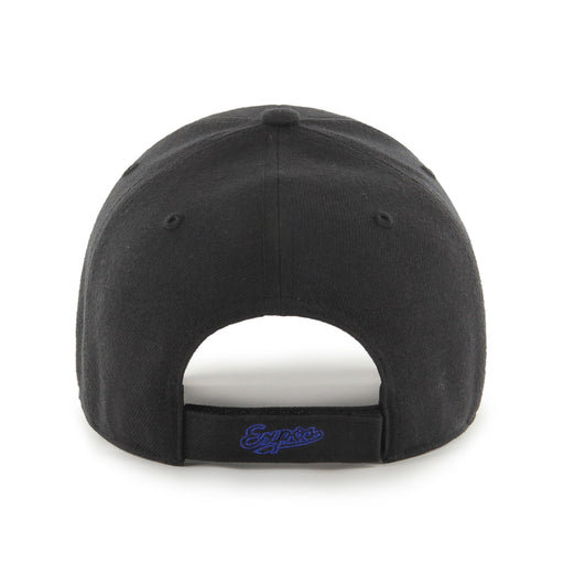 Montreal Expos MLB 47 Brand Men's Black Outline MVP Adjustable Hat