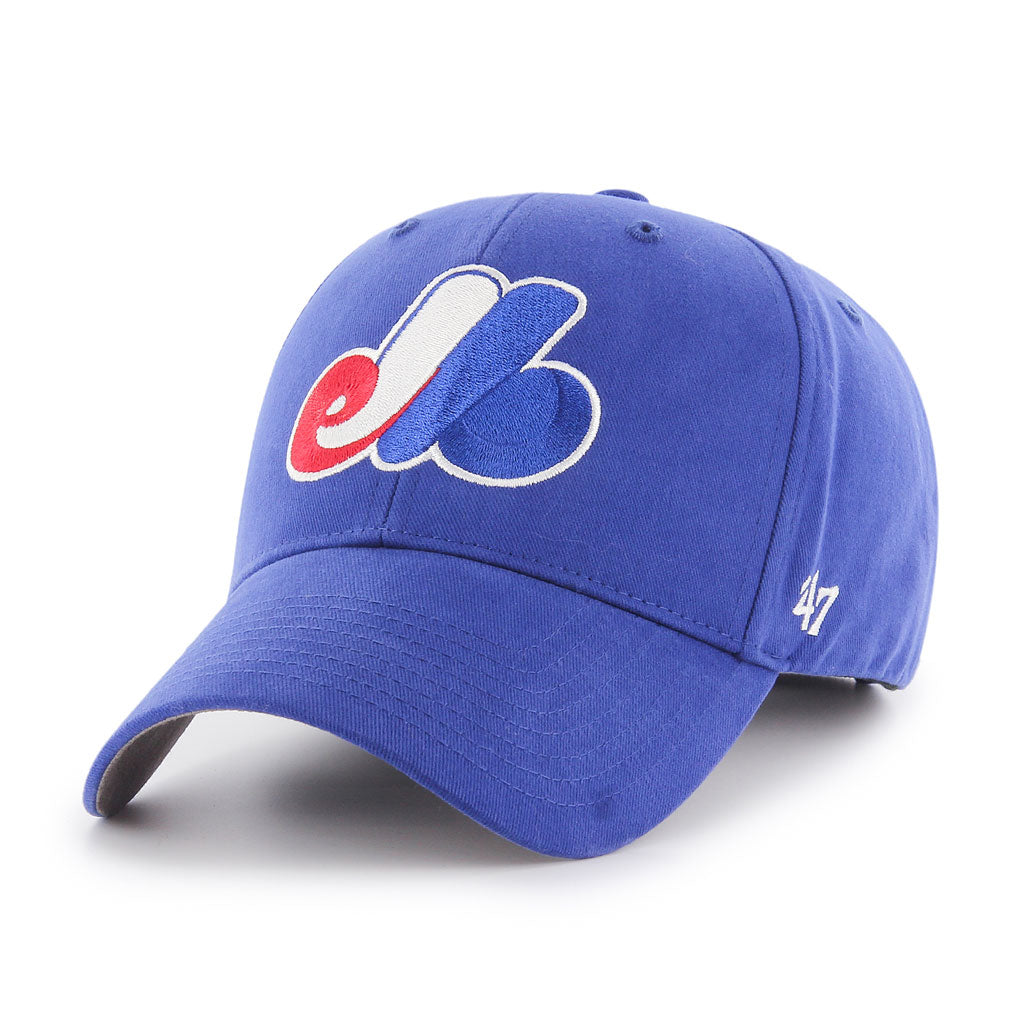 Montreal Expos MLB 47 Brand Youth Royal Blue Cooperstown MVP Adjustable Hat