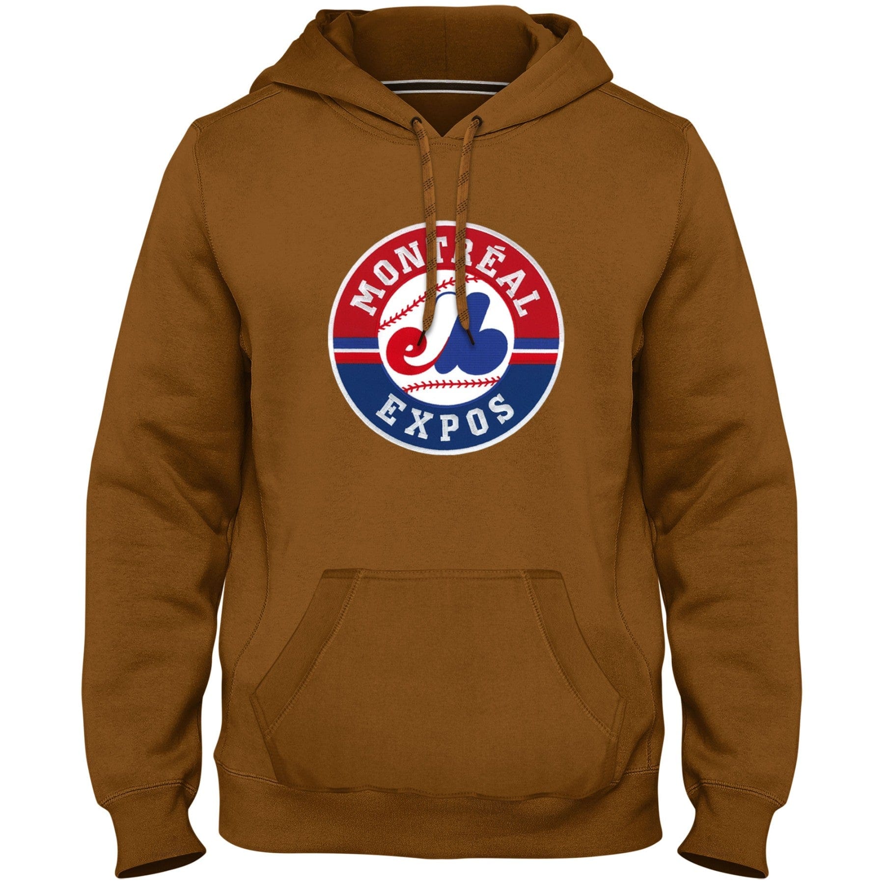 Montreal Expos MLB Bulletin Men's Dune 1992-2004 Cooperstown Express Twill Logo Hoodie