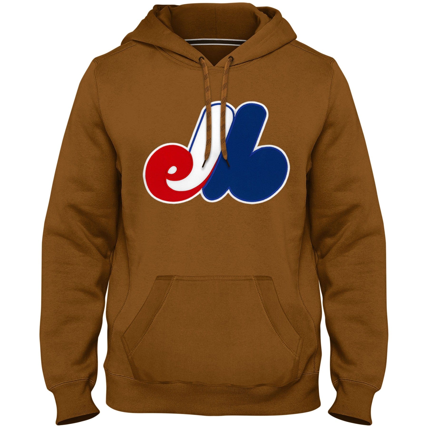 Montreal Expos MLB Bulletin Men's Dune Cooperstown Express Twill Logo Hoodie