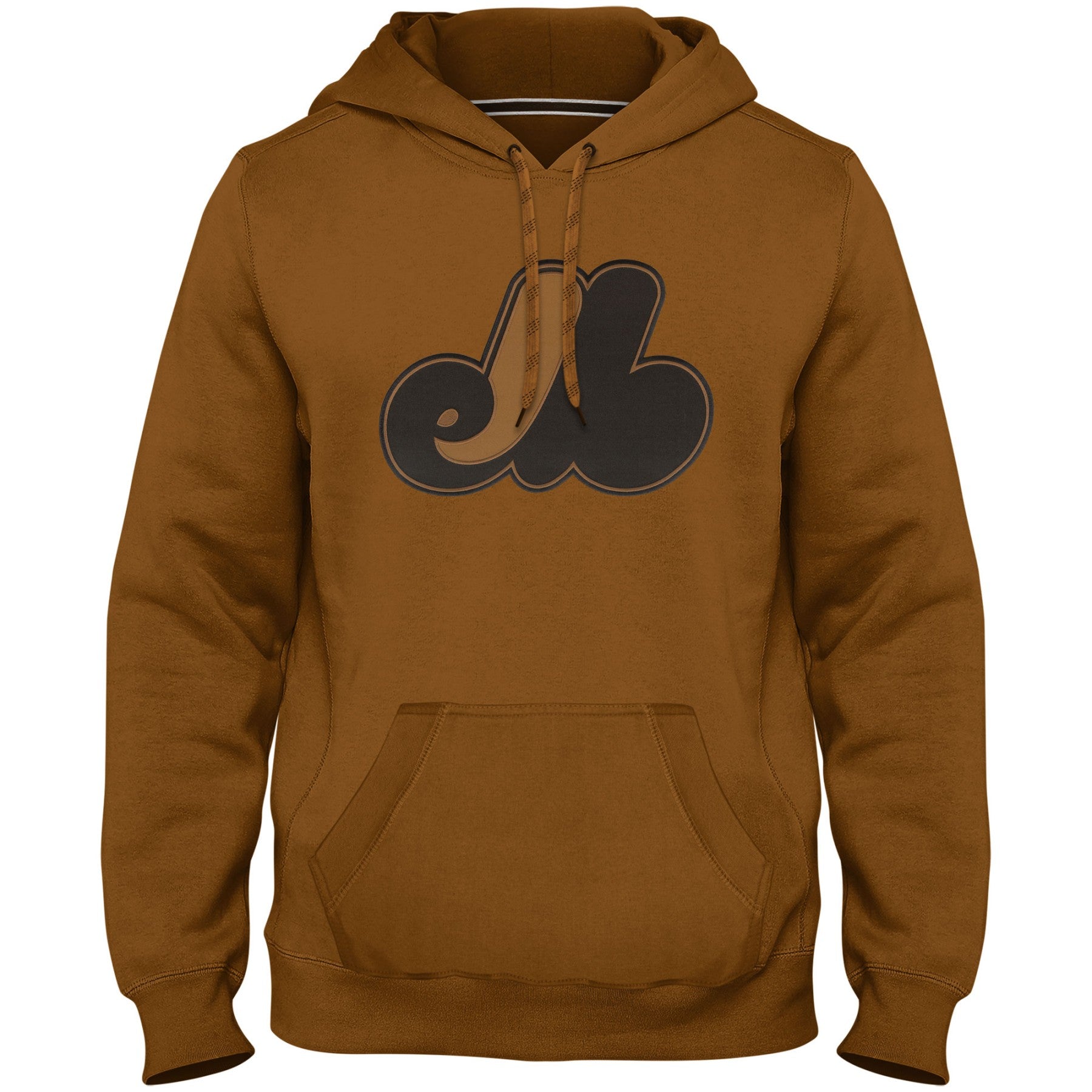 Montreal Expos MLB Bulletin Men's Dune Cooperstown Express Twill Tonal Dune Logo Hoodie