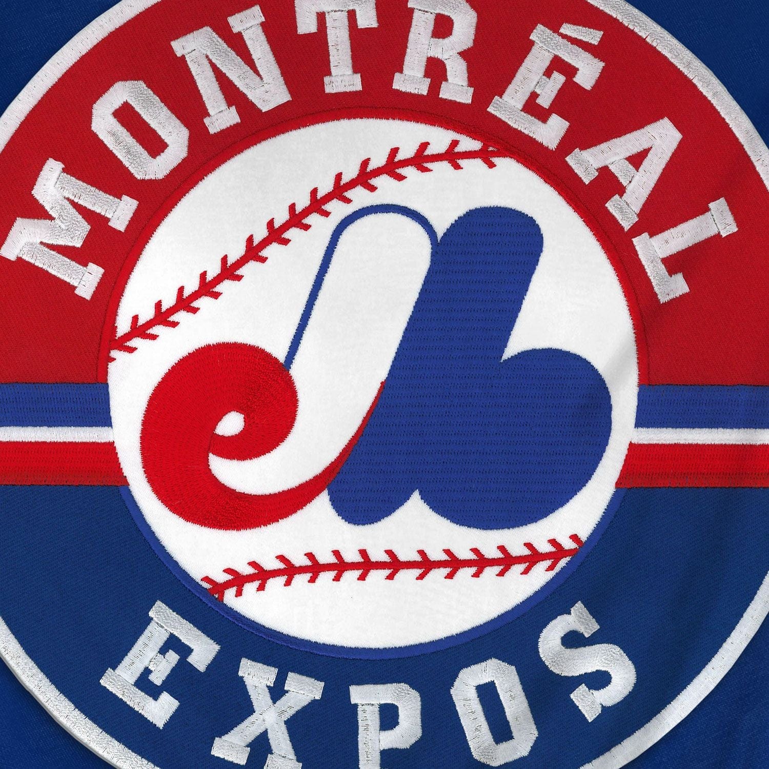 Montreal Expos MLB Bulletin Men's Royal Blue 1992-2004 Cooperstown Express Twill Logo Hoodie