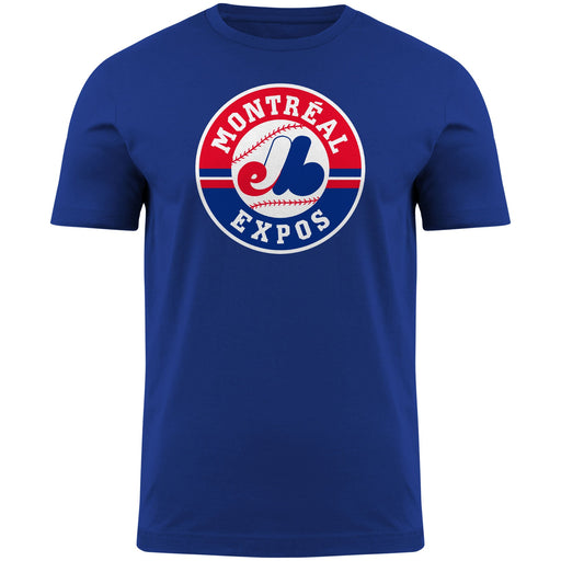 Montreal Expos MLB Bulletin Men's Royal Blue 1992 Logo T-Shirt