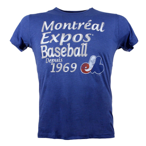Montreal Expos MLB Bulletin Men's Royal Blue Cooperstown Anthem T-Shirt