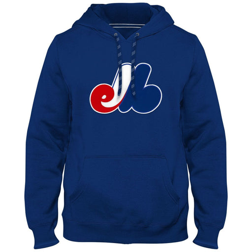 Men's Nike Royal/Light Blue Montreal Expos Cooperstown Collection V-Neck  Pullover Windbreaker