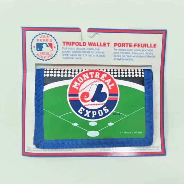 Montreal Expos MLB JF Sports Tri-Fold Wallet & Coin Pocket