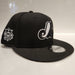 Montreal Expos MLB New Era Men's Black/White 9Fifty Cooperstown National League Patch Snapback