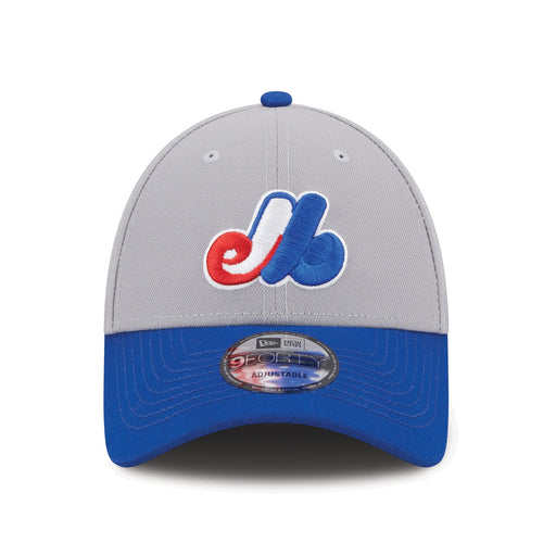 Montreal Expos MLB New Era Men's Grey/Royal Blue 9Forty The League Two Tone Adjustable Hat