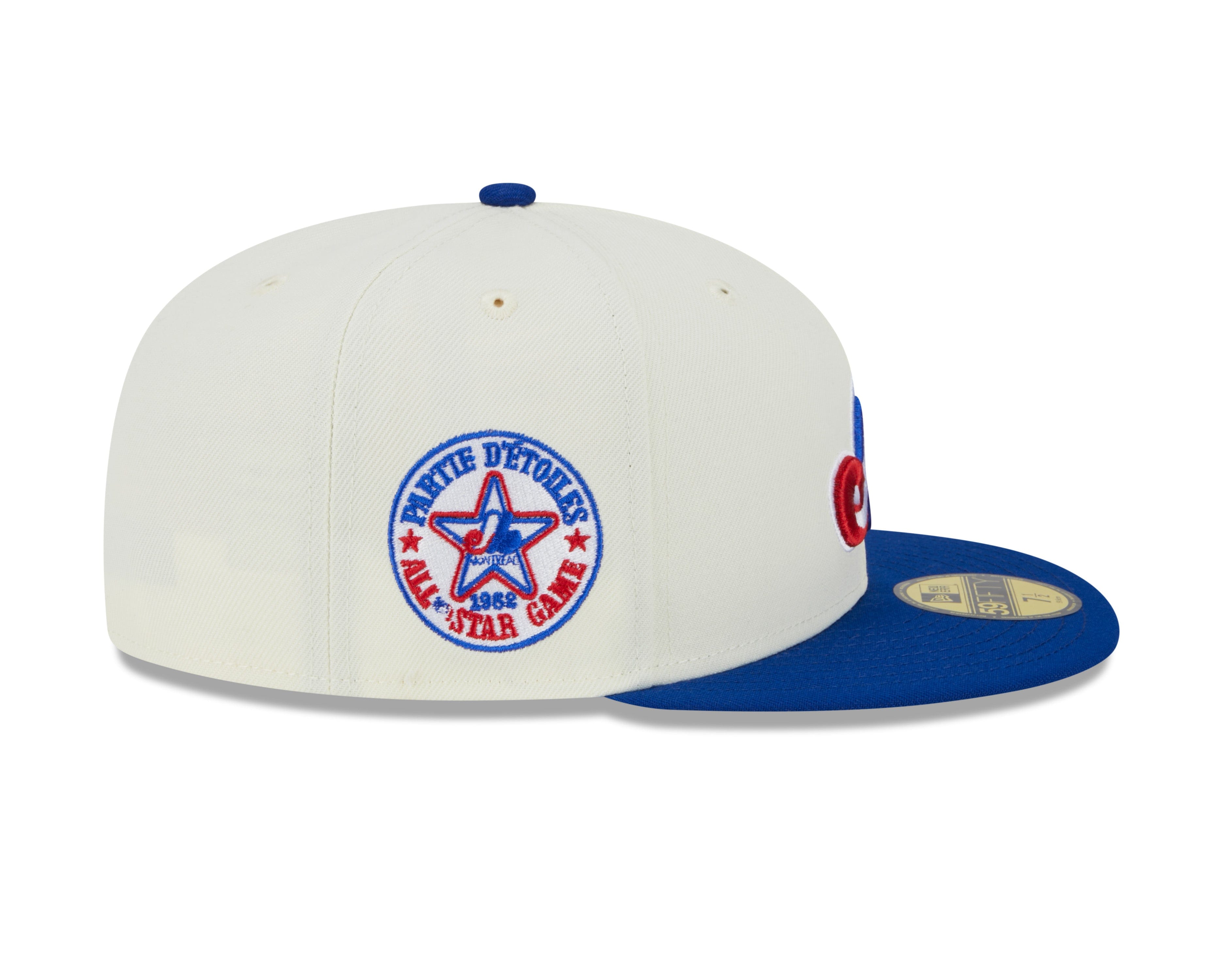 Montreal Expos MLB New Era Men's Off-White 59Fifty 1982 Cooperstown All Star Game Fitted Hat