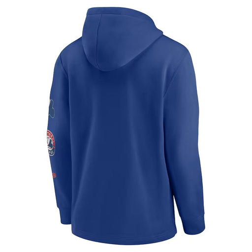 Montreal Expos MLB Nike Men's Royal Blue Cooperstown Rewind Lefty Pullover Hoodie