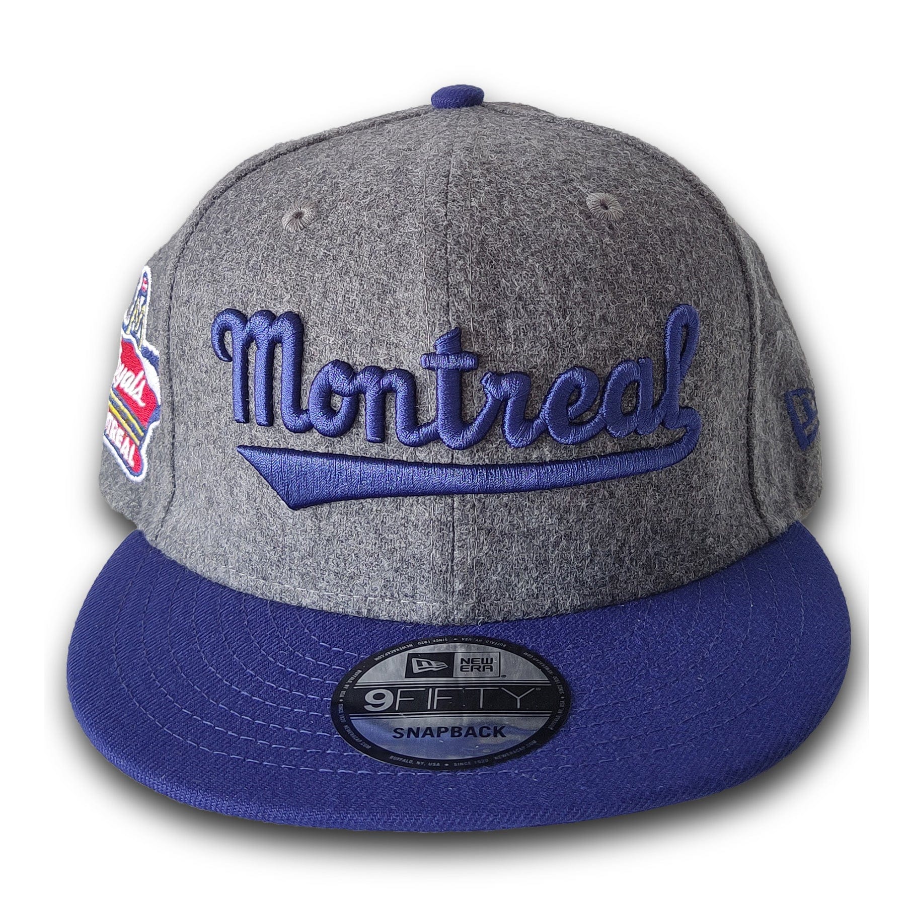 Montreal Royals New Era Men's Grey Melton 9Fifty Vintage Snapback