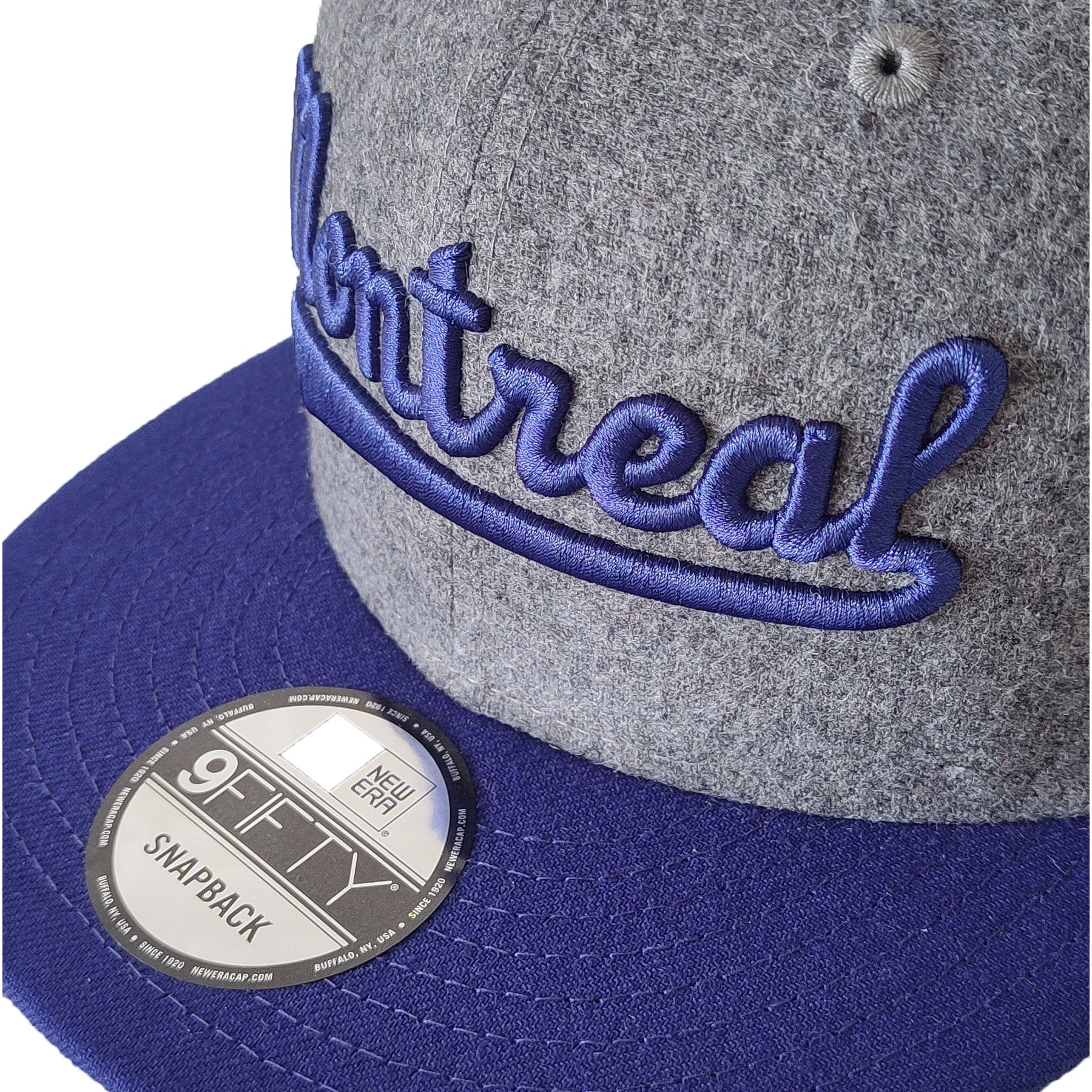 Montreal Royals New Era Men's Grey Melton 9Fifty Vintage Snapback