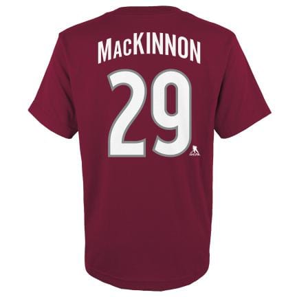 Nathan MacKinnon Colorado Avalanche NHL Outerstuff Youth Burgundy T-Shirt