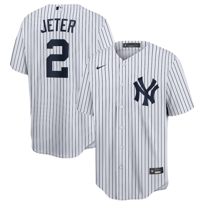 Derek Jeter New York Yankees MLB Nike Men's White Replica Jersey