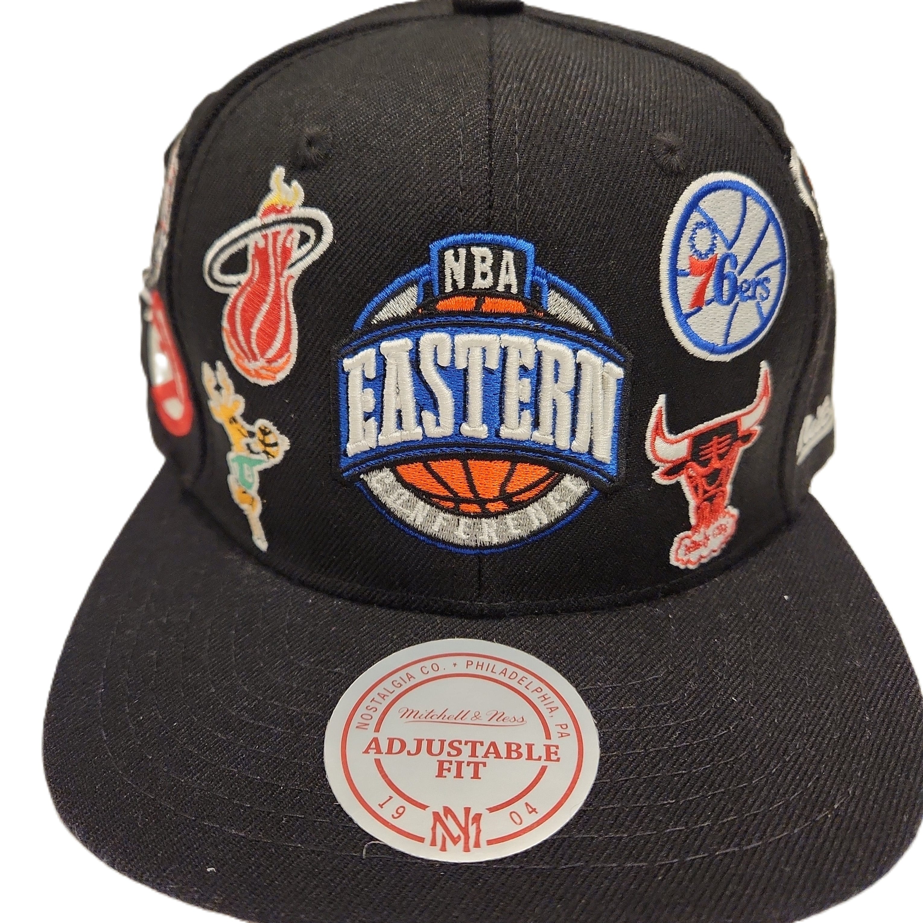 Eastern Conference NBA Mitchell & Ness Men's Black All Over Snapback