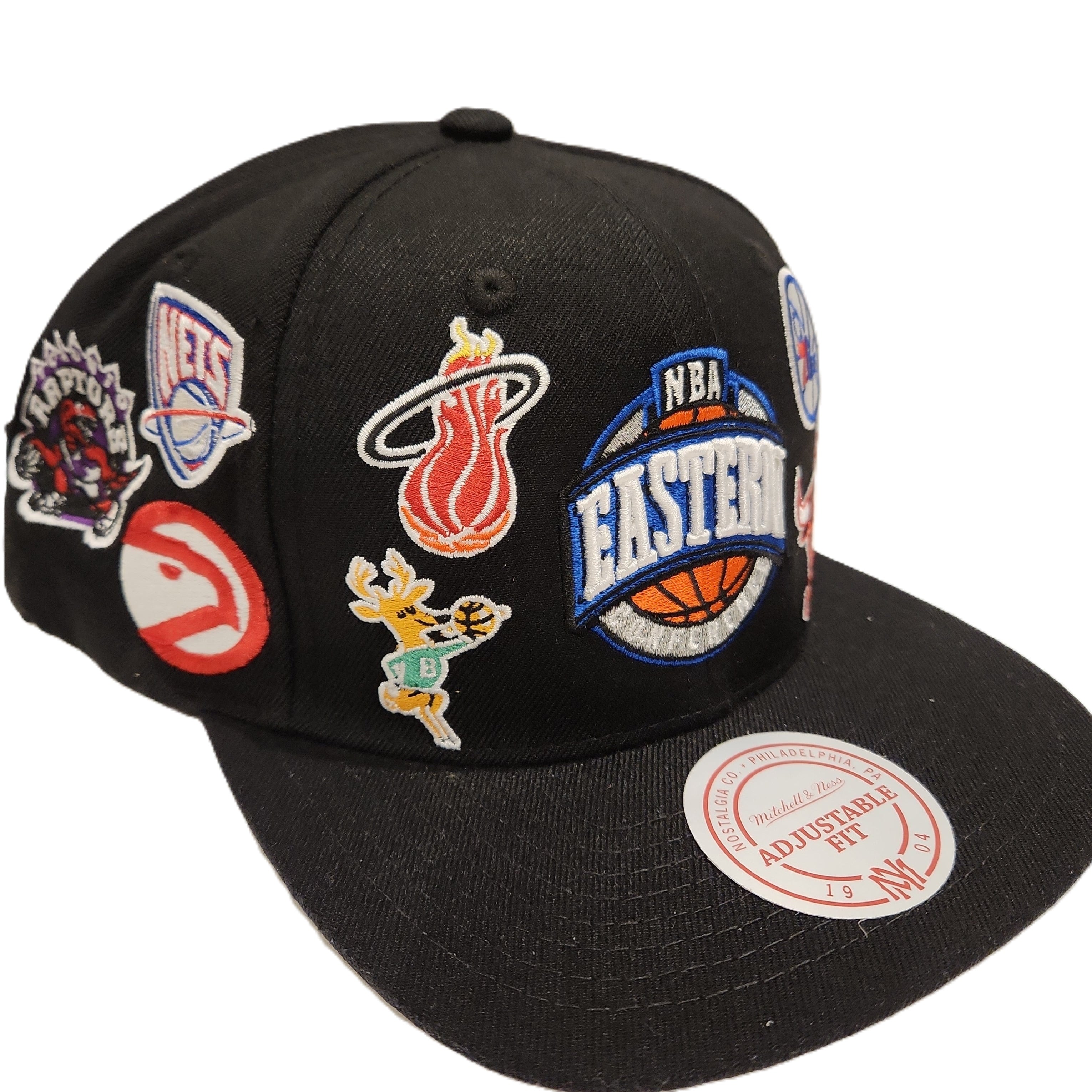 Eastern Conference NBA Mitchell & Ness Men's Black All Over Snapback