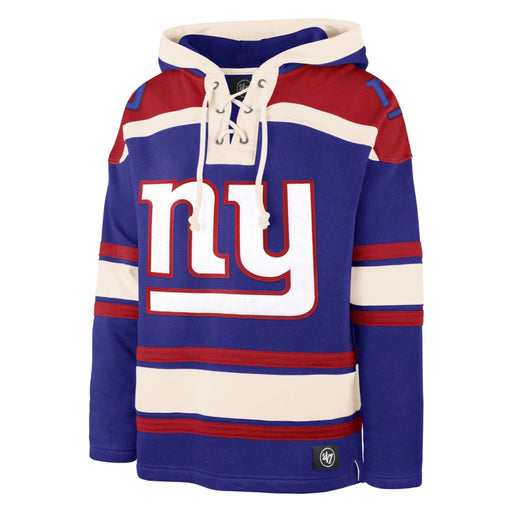 New York Giants NFL 47 Brand Men's Royal Blue Heavyweight Lacer Hoodie