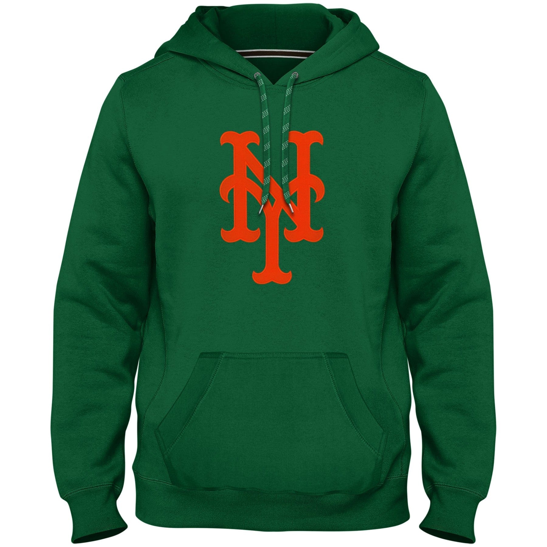 New York Mets MLB Bulletin Men's Green Express Twill Logo Hoodie