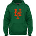 New York Mets MLB Bulletin Men's Green Express Twill Logo Hoodie