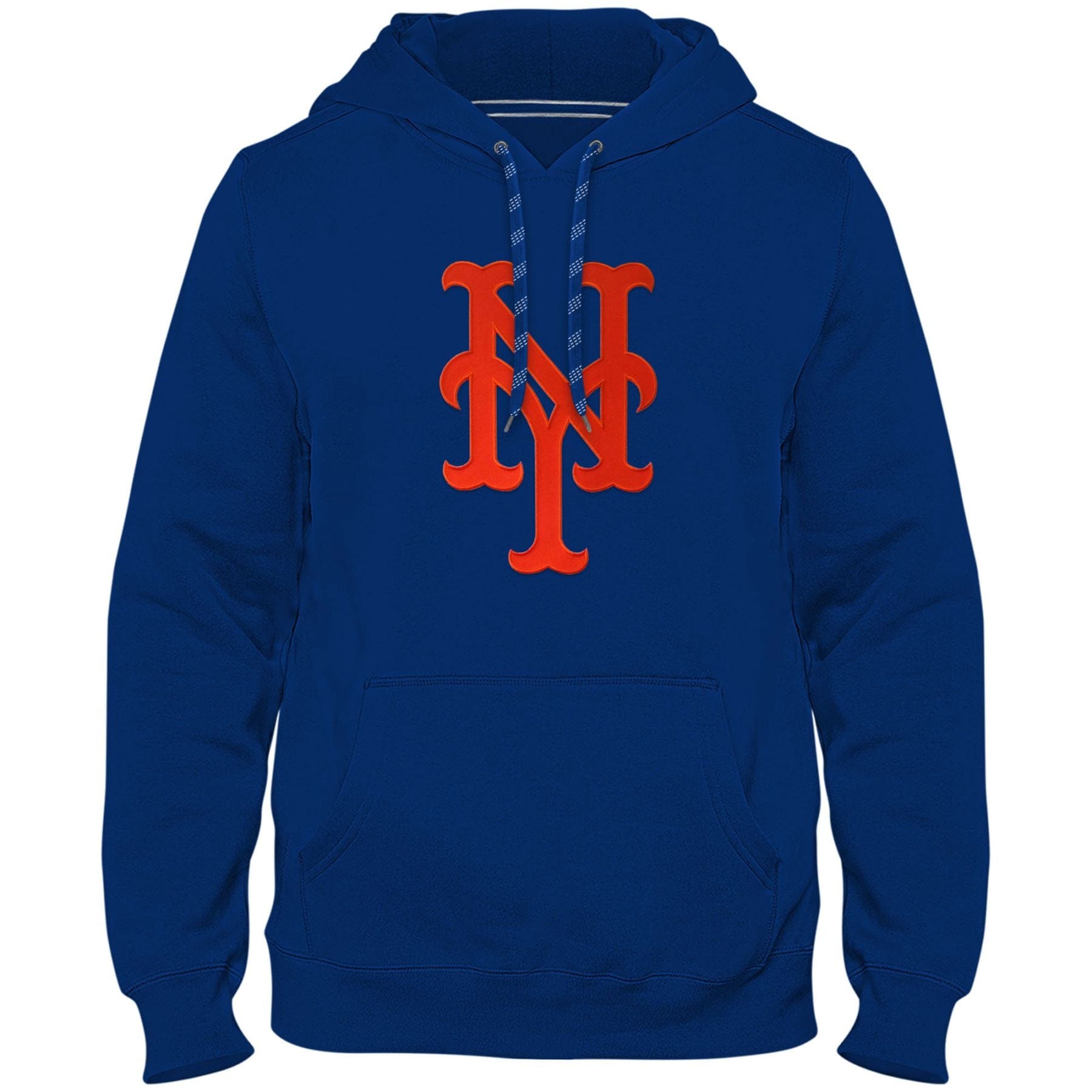 New York Mets MLB Bulletin Men's Royal Blue Express Twill Logo Hoodie