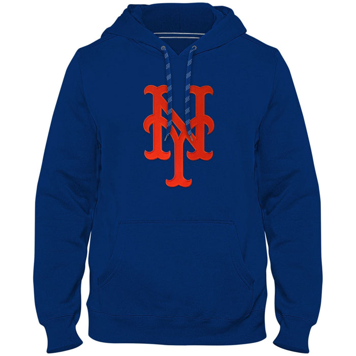 New York Mets MLB Bulletin Men's Royal Blue Express Twill Logo Hoodie