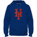 New York Mets MLB Bulletin Men's Royal Blue Express Twill Logo Hoodie