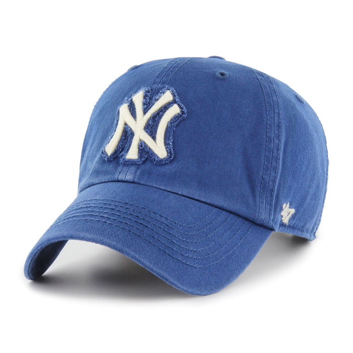 New York Yankees MLB 47 Brand Men's Royal Blue Chasm Blazer Clean Up Adjustable Hat