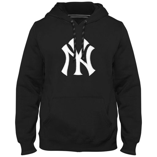 New York Yankees MLB Bulletin Men's Black Express Twill Logo Hoodie