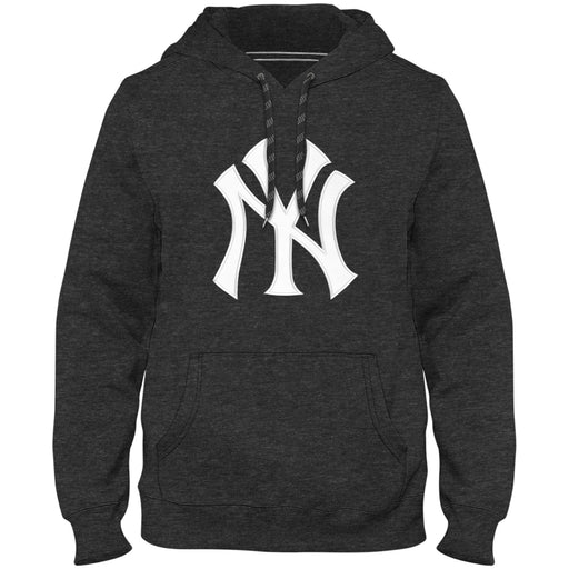 New York Yankees MLB Bulletin Men's Charcoal Express Twill Logo Hoodie