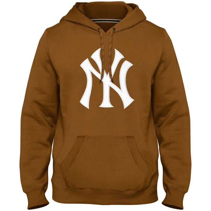 New York Yankees MLB Bulletin Men's Dune Express Twill Logo Hoodie L