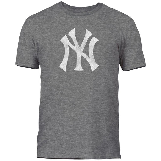 New York Yankees MLB Bulletin Men's Grey Tri Blend Logo T-Shirt