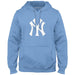 New York Yankees MLB Bulletin Men's Light Blue Express Twill Logo Hoodie