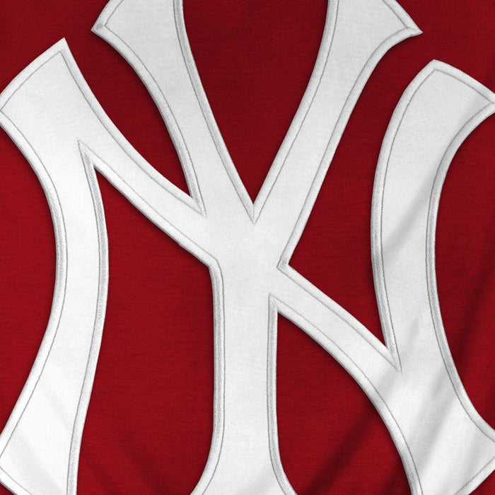 New York Yankees MLB Bulletin Men's Red Express Twill Logo Hoodie