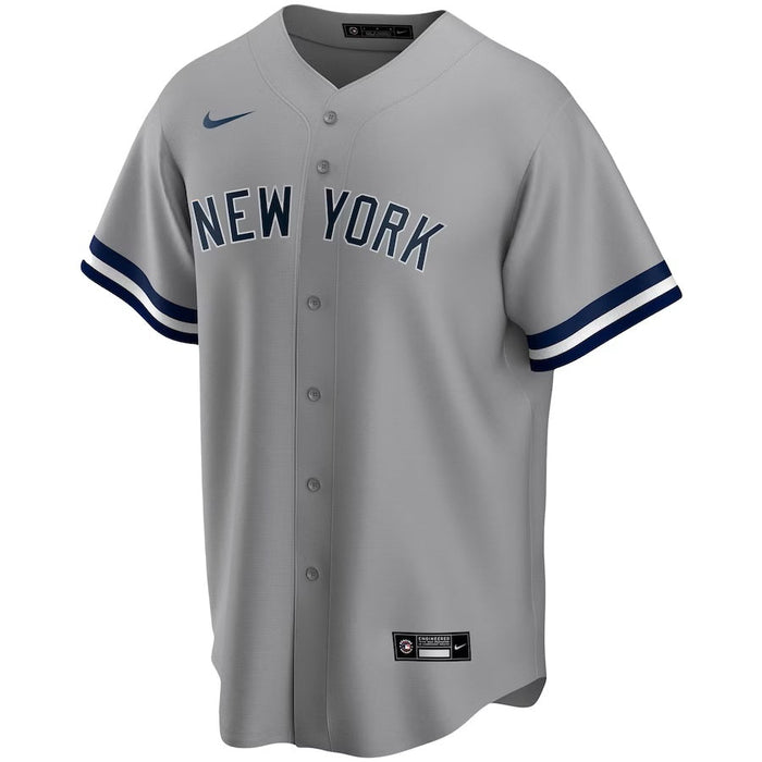 Men's Nike Gray New York Yankees Road Replica Team Jersey Size: Small