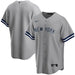 New York Yankees MLB Nike Men's Grey Replica Jersey
