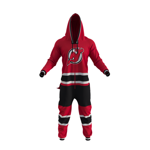 Uniforme de l'équipe rouge des Devils du New Jersey NHL Hockey Sockey pour hommes