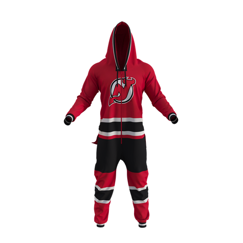 New Jersey Devils NHL Hockey Sockey Men's Red Team Uniform Onesie