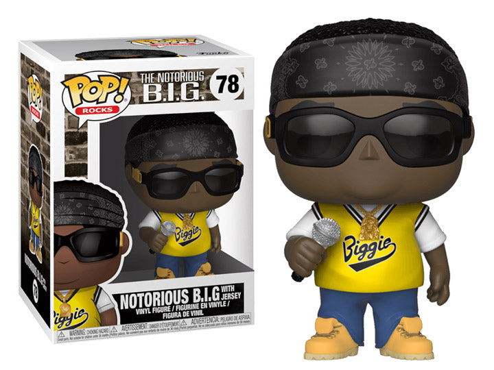 NOTORIOUS BI.G. with Jersey #78 Celebrity Funko POP Vinyl Figure