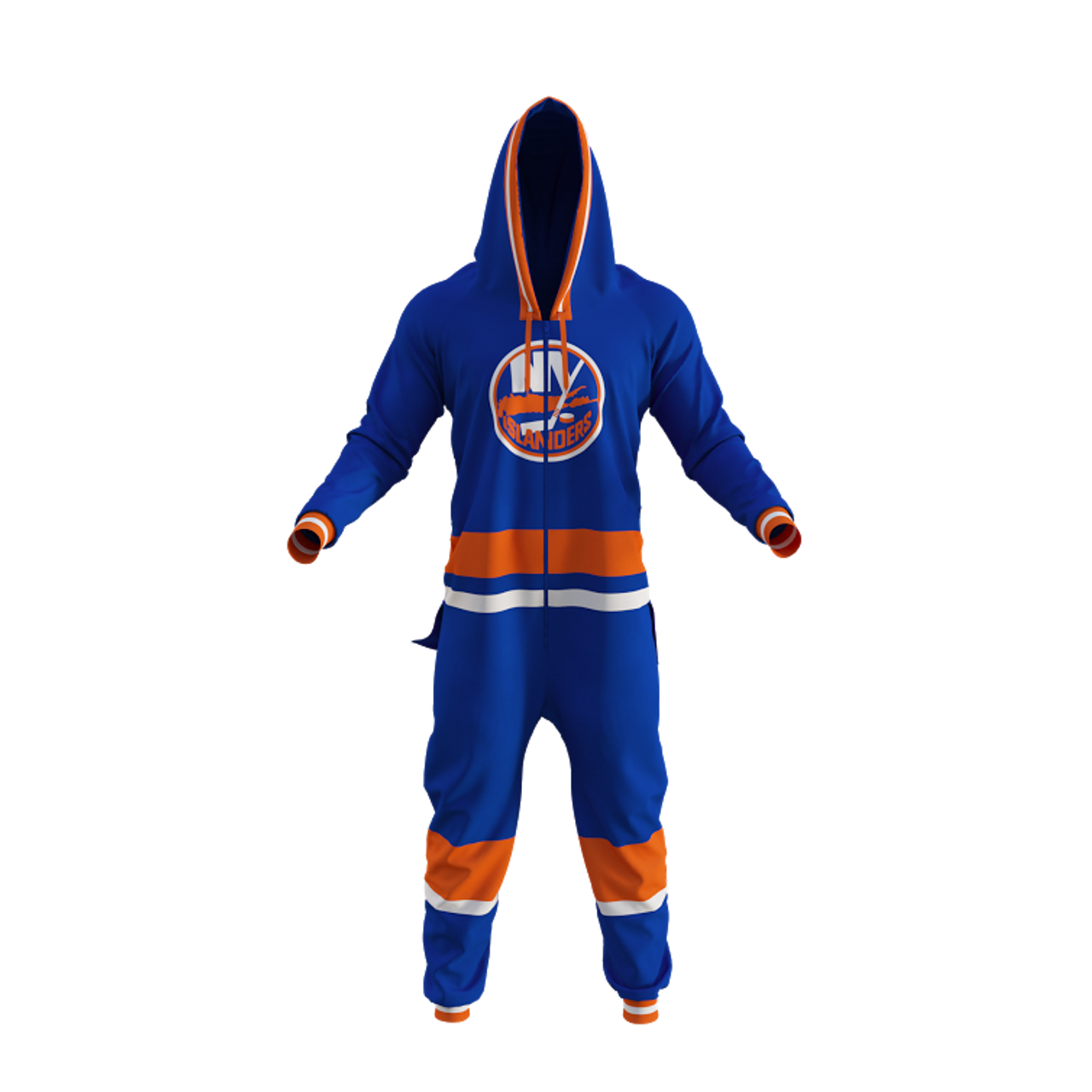 New York Islanders NHL Hockey Sockey Men's Royal Blue Team Uniform Onesie