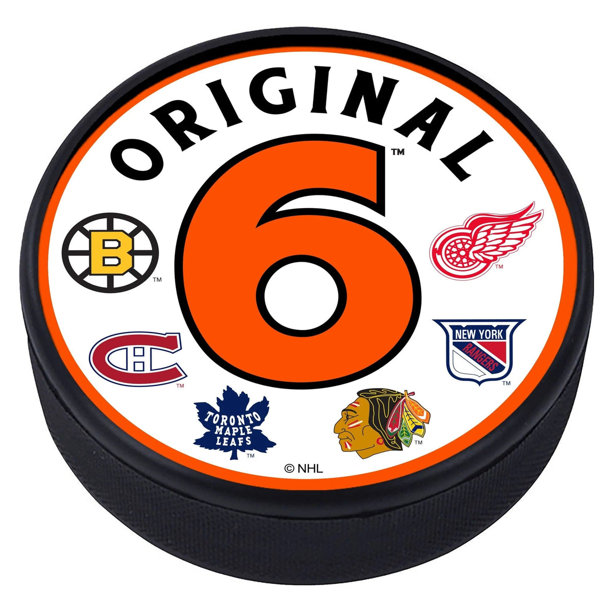 Original Six Teams Textured Puck National Hockey League