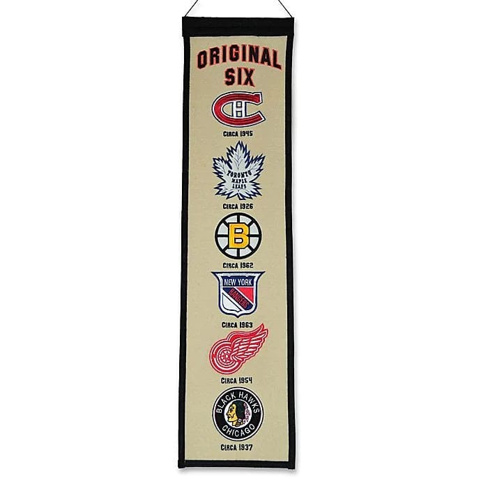 Original Six NHL Winning Streak 8"x32" Premium Heritage Banner